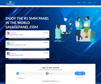 Savagepanel.com(SavagePanel means more service at lower cost Our team) Screenshot