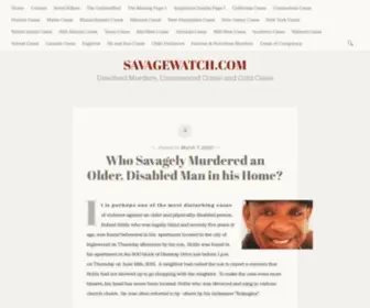 Savagewatch.com(Unsolved Murders) Screenshot