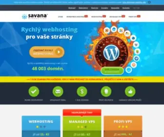 Savana.cz(Rychlý a spolehlivý webhosting) Screenshot