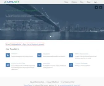 Savanet.com(Your investment research solution. Savanet) Screenshot