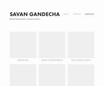 Savangandecha.me(Savan Gandecha) Screenshot