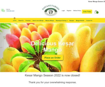 Savanifarms.com(Buy Indian Mangoes Online) Screenshot