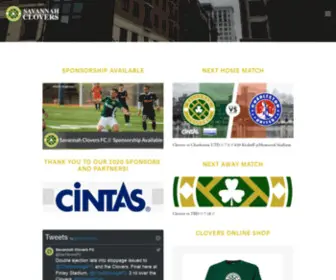 Savannahclovers.com(Savannah Clovers Football Club) Screenshot