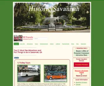 Savannahgavisitors.com(Fun things to do in Savannah GA) Screenshot