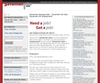 SavannahJobs.com(Savannah Jobs located in Savannah GA) Screenshot