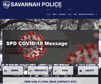 Savannahpd.org(Savannah Police Department) Screenshot
