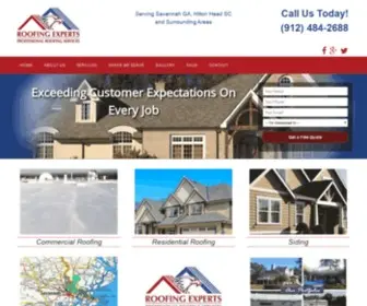 Savannahroofingexperts.com(Roofing Experts) Screenshot