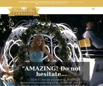 Savannahrosecarriages.com(Cinderella Carriages) Screenshot