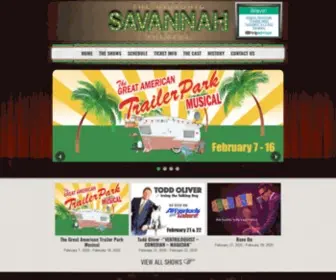 Savannahtheatre.com(The Historic Savannah Theatre) Screenshot