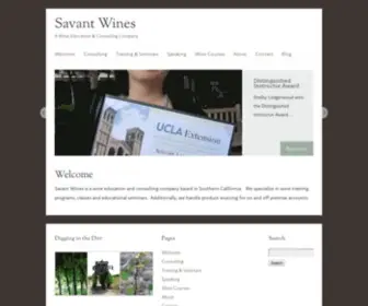 Savantwines.com(Savant Wines) Screenshot