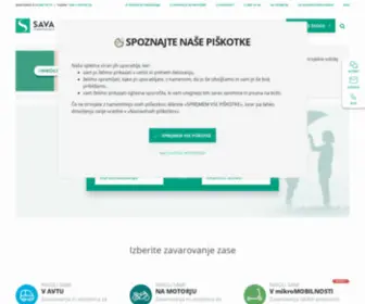 Savaregroup.si(Zavarovalnica Sava) Screenshot