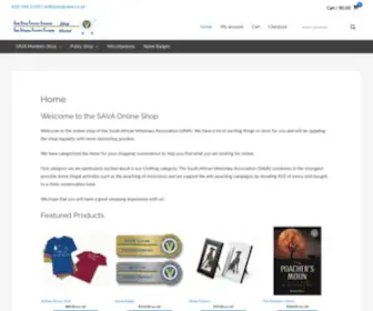 Savashop.co.za(SAVA Online Store) Screenshot