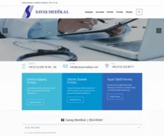 Savasmedikal.com.tr(Savaş Medikal) Screenshot