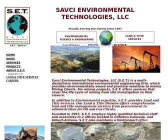 SavCi-ENV.com(SAVCI ENVIRONMENTAL TECHNOLOGIES) Screenshot