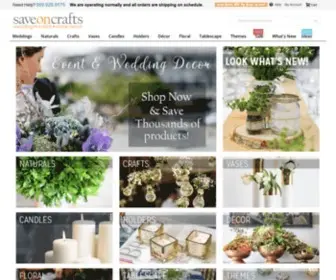 Save-ON-Crafts.com(Event & Wedding Supplies Online) Screenshot