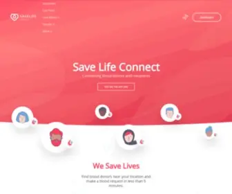 Save.life(Connecting nearby blood donors with recipients) Screenshot