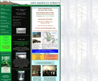 Saveamericasforests.org(Save America's Forests) Screenshot