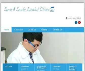 Saveasmile.com.my(Save A Smile Dental Clinic  ) Screenshot