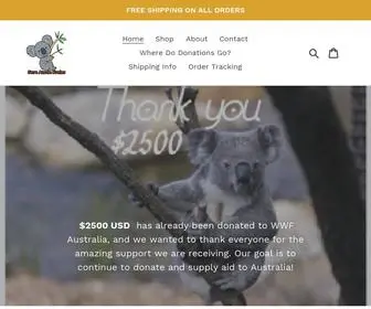 Saveaussiekoalas.com(Save Aussie Koalas) Screenshot