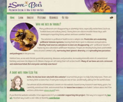Savebees.org(Save Bees) Screenshot