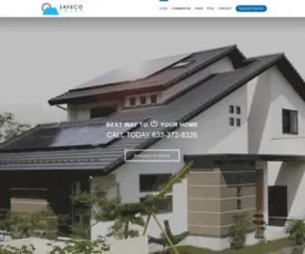 Savecosolar.com(Solar Systems for your home) Screenshot