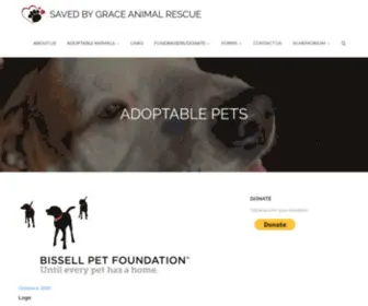 Savedbygraceanimalrescue.net(SAVED BY GRACE ANIMAL RESCUE) Screenshot