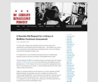 Savedclibraries.org(Save DC Libraries) Screenshot