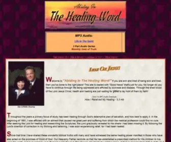 Savedhealed.com(Healing by faith in God and His Holy Word) Screenshot