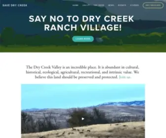 Savedrycreek.org(The Dry Creek Valley) Screenshot