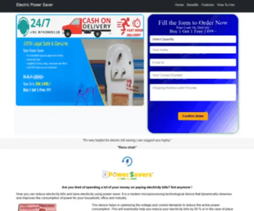 Saveelectricitytoday.com(Electric Power Saver for reduce your bill) Screenshot