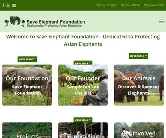 Saveelephant.org(Save Elephant Foundation) Screenshot
