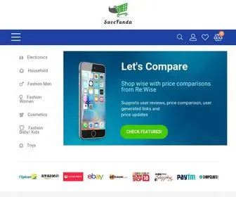 Savefunda.com(Online Shopping Deals and Coupons) Screenshot