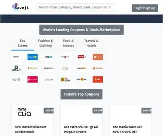 Saveji.com(Coupons, Offers, Promo Codes, Deals & Cashbacks) Screenshot