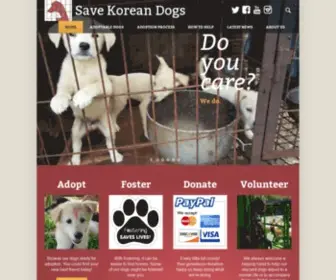 Savekoreandogs.org(Save Korean Dogs) Screenshot