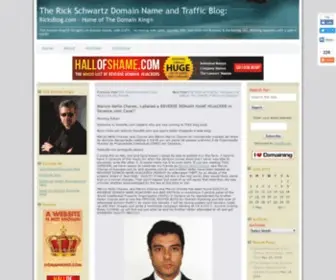 Saveme.com(The Rick Schwartz Domain Name and Traffic Blog) Screenshot