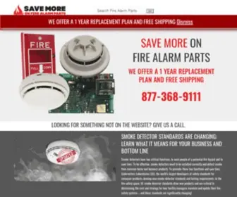 Savemoreonfirealarmparts.com(Used and Refurbished Fire Alarm Parts) Screenshot