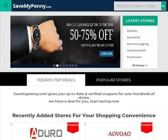 Savemypenny.com(Coupon Codes) Screenshot