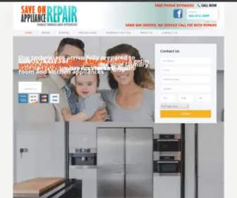 Saveonappliancerepair.net(Save On Appliance Repair) Screenshot