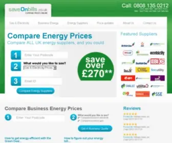 Saveonbills.co.uk(Save on Bills) Screenshot