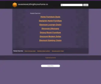 Saveoneverythingforyourhome.co(saveoneverythingforyourhome) Screenshot