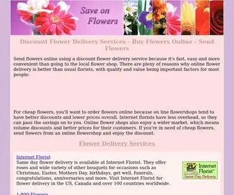 Saveonflowers.info(Discount Flower Delivery Services) Screenshot
