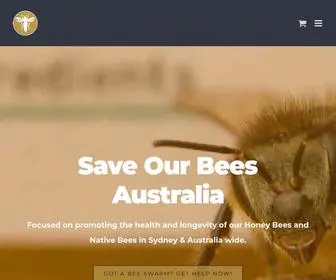 Saveourbees.com.au(Save Our Bees Australia) Screenshot