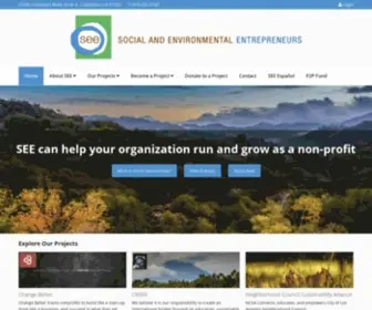 Saveourplanet.org(Social and Environmental Entrepreneurs (SEE)) Screenshot