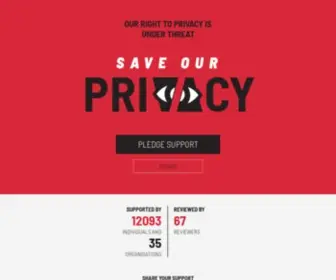 Saveourprivacy.in(Save Our Privacy) Screenshot