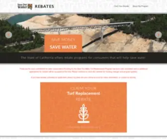 Saveourwaterrebates.com(Save Our Water Rebates) Screenshot