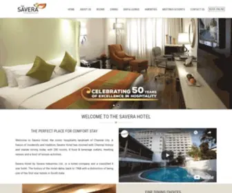 Saverahotel.com(The Savera Hotel) Screenshot