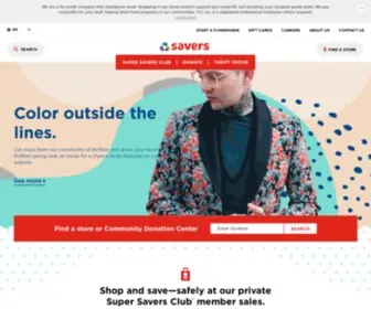 Savers.com(Second Hand Used Clothing Shop) Screenshot