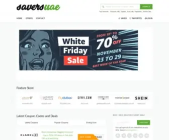 Saversuae.com(Coupon Code website for top brands) Screenshot
