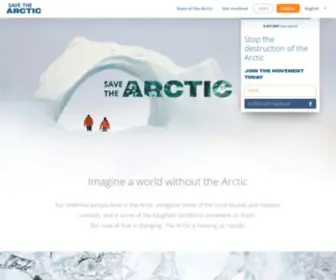 Savethearctic.org(Save the Arctic) Screenshot