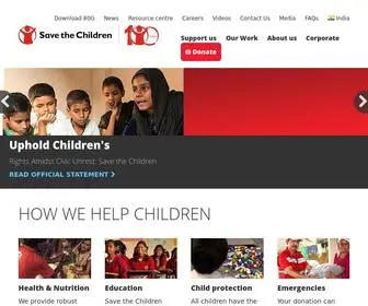 Savethechildren.in(Bal Raksha Bharat (also known as Save the Children)) Screenshot